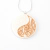 Colgante Ying Yang Ang Sang Oro y Blanco