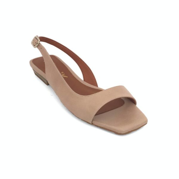 Sandalia piel  beige 001