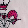 Sudadera rosa bordada - Imagen 3