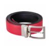Cinturón Vegano Reverse - Reversible Negro/Rojo - Imagen 3