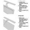 Foco led para espejo de baño 300mm en 6k negro ABS 5W - Imagen 3
