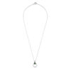 Gargantilla plata "plata Única" Daisy Esmeralda cristal Swarovski 40 cm