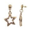 Pendiente colgante estrella Gloria Mago dorado