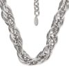 Gargantilla plata cadena grande Gloria Mago "Link" triple enlazado 40cm - Imagen 2