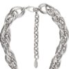 Gargantilla plata cadena grande Gloria Mago "Link" triple enlazado 40cm - Imagen 3