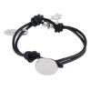 Pulsera cuero charm niño plata Gloria Mago zamak - Imagen 2