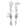 Pendiente plata "Fly" multicolor Gloria Mago con Swarovski - Imagen 2
