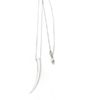 Collar colmillo Gloria Mago plata zamak chapado latón 80cm - Imagen 4