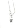 Collar largo diseño Gloria Mago plata latón chapado 80cm - Imagen 2