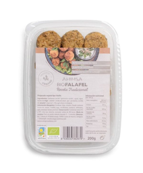 comprar Refrig falafel BIO receta tradicional 200 gr