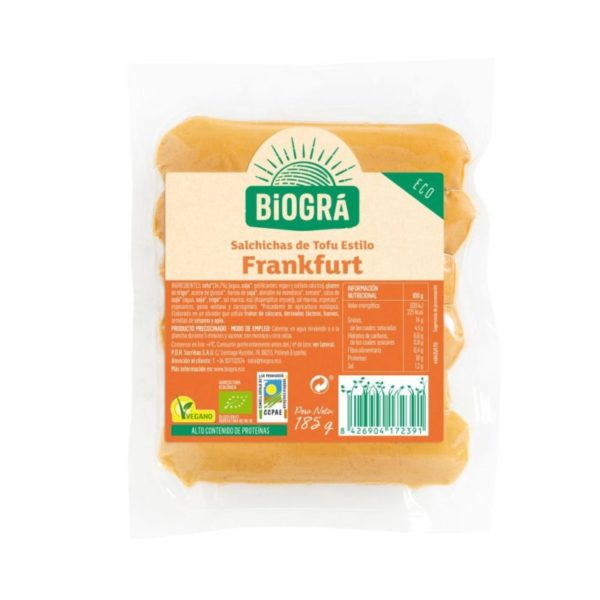 comprar Refrig  salchichas vegetal  frankfurt de tofu 185 g
