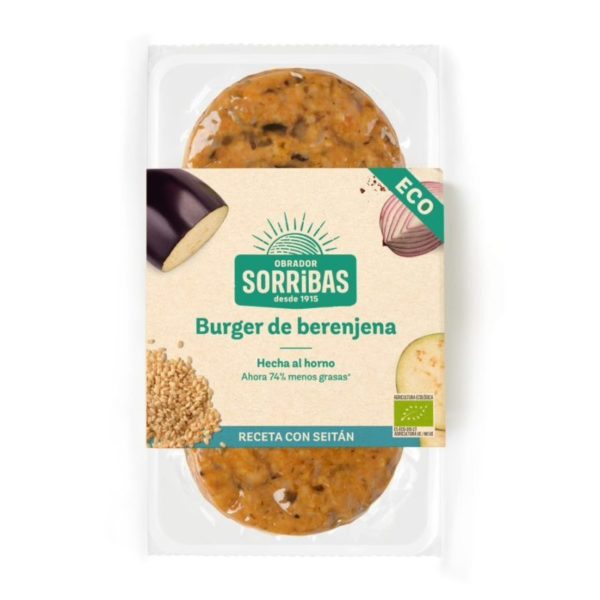 comprar Refrig burger BIO vegetal de berenjena 160g sorribas