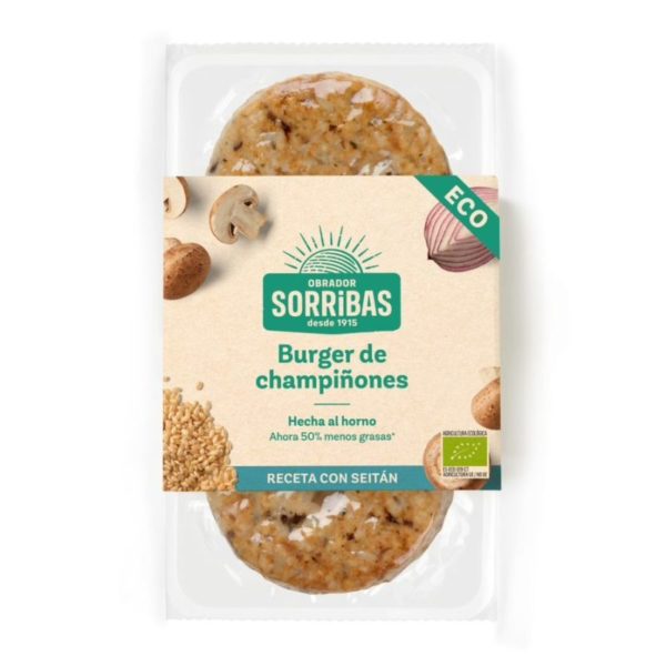 comprar Refrig burger vegetal de champiñones 160g sorribas