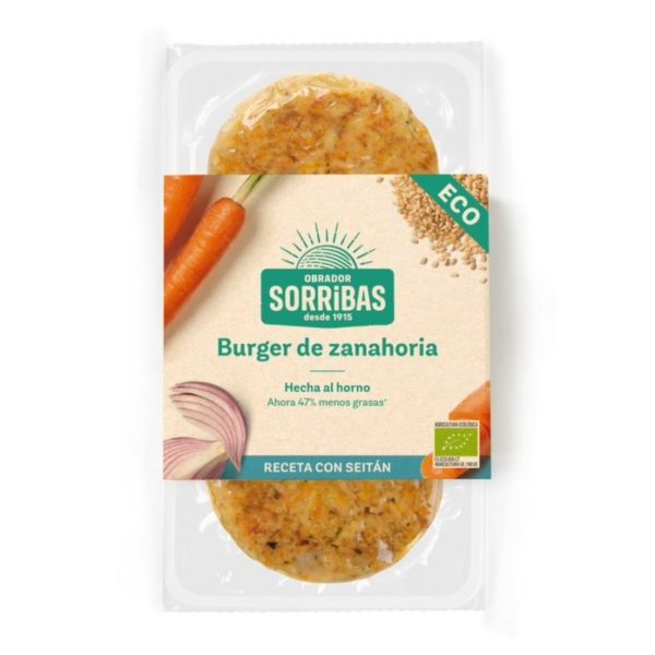 comprar Refrig burger vegetal de zanahoria 160g sorribas