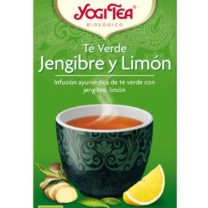 comprar Yogi tea tea verde jengibre y limon  BIO 17 bolsitas