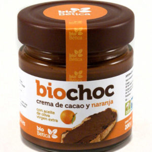 comprar Biochoc crema de cacao naranja BIO 200gr cristal