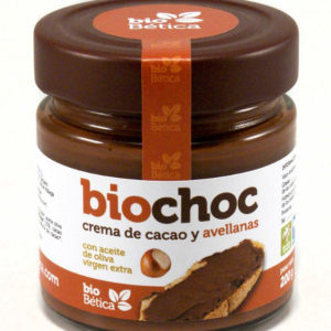 comprar Biochoc crema de cacao avellana BIO 200gr cristal