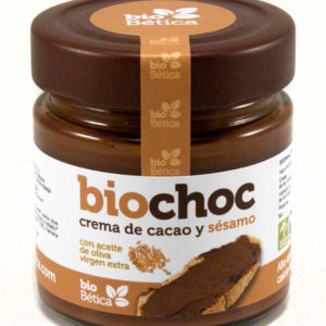 comprar Biochoc crema de cacao sésamo BIO 200gr cristal