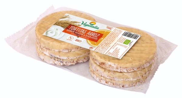 comprar TORTITAS DE ARROZ YOGUR Y NARANJA BIO 100 GR | tienda online eco