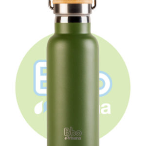 comprar Botella bbo termo con tapon bambu 500ml verde