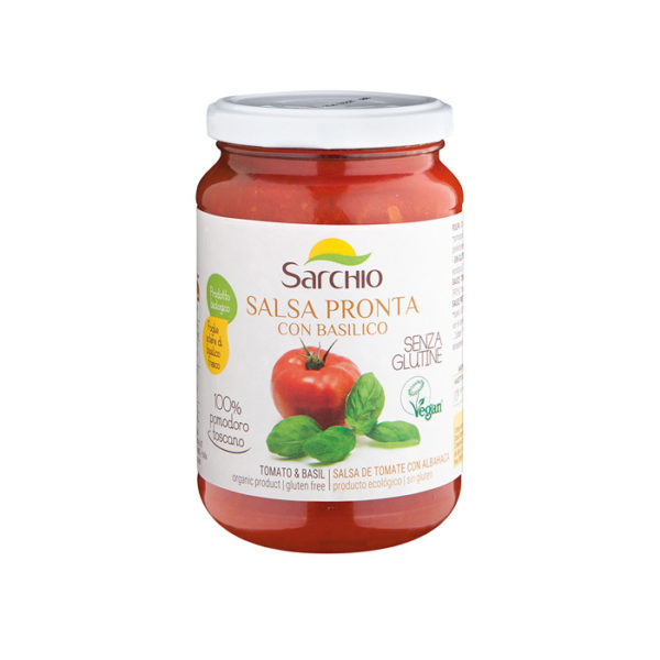 comprar Salsa tomate BIO y albahaca 340gr