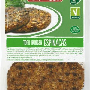 comprar Refrig hamburguesa vegetal de tofu y espinacas 2 und. 160 g natursoy