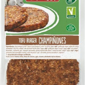 comprar Refrig hamburguesa vegetal de tofu y champiñon 2 und. 160 g natursoy