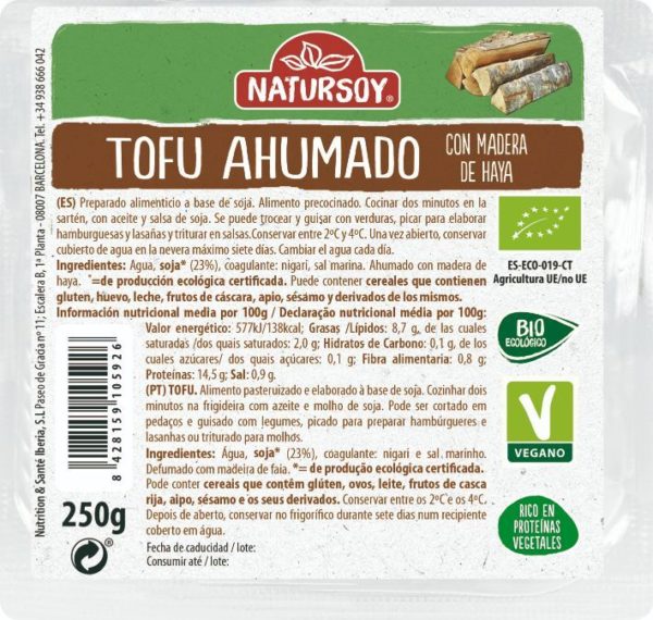 comprar Refrig tofu ahumado BIO 250 g natursoy