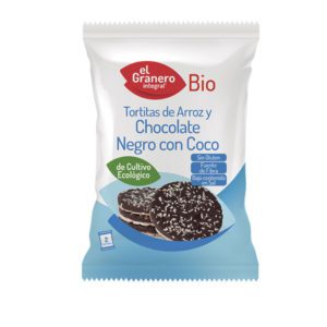 comprar TORTITAS DE ARROZ CON CHOCOLATE NEGRO Y COCO BIO 33 g | tienda online eco