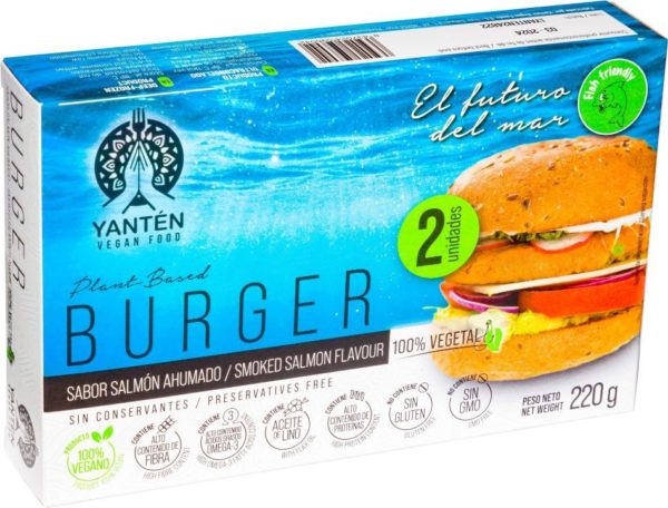 comprar Congelado burger sabor salmón ahumado 220g