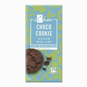 comprar Chocolate vegano BIO con almendra y choco cookies 80g - ichoc
