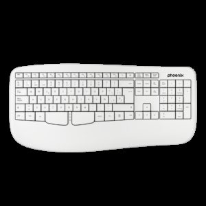Phoenix k201 teclado ergonómico inalámbrico 2.4ghz