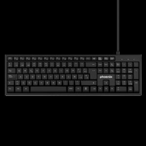 Phoenix k100 teclado multimedia usb negro