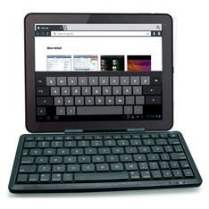 Mini teclado bluetooth con soporte para