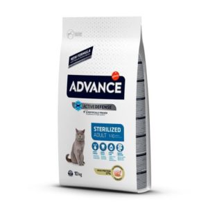 ADVANCE CAT STERILIZED TURKEY 10 KG.